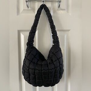 Black Quilted Shoulder Bag